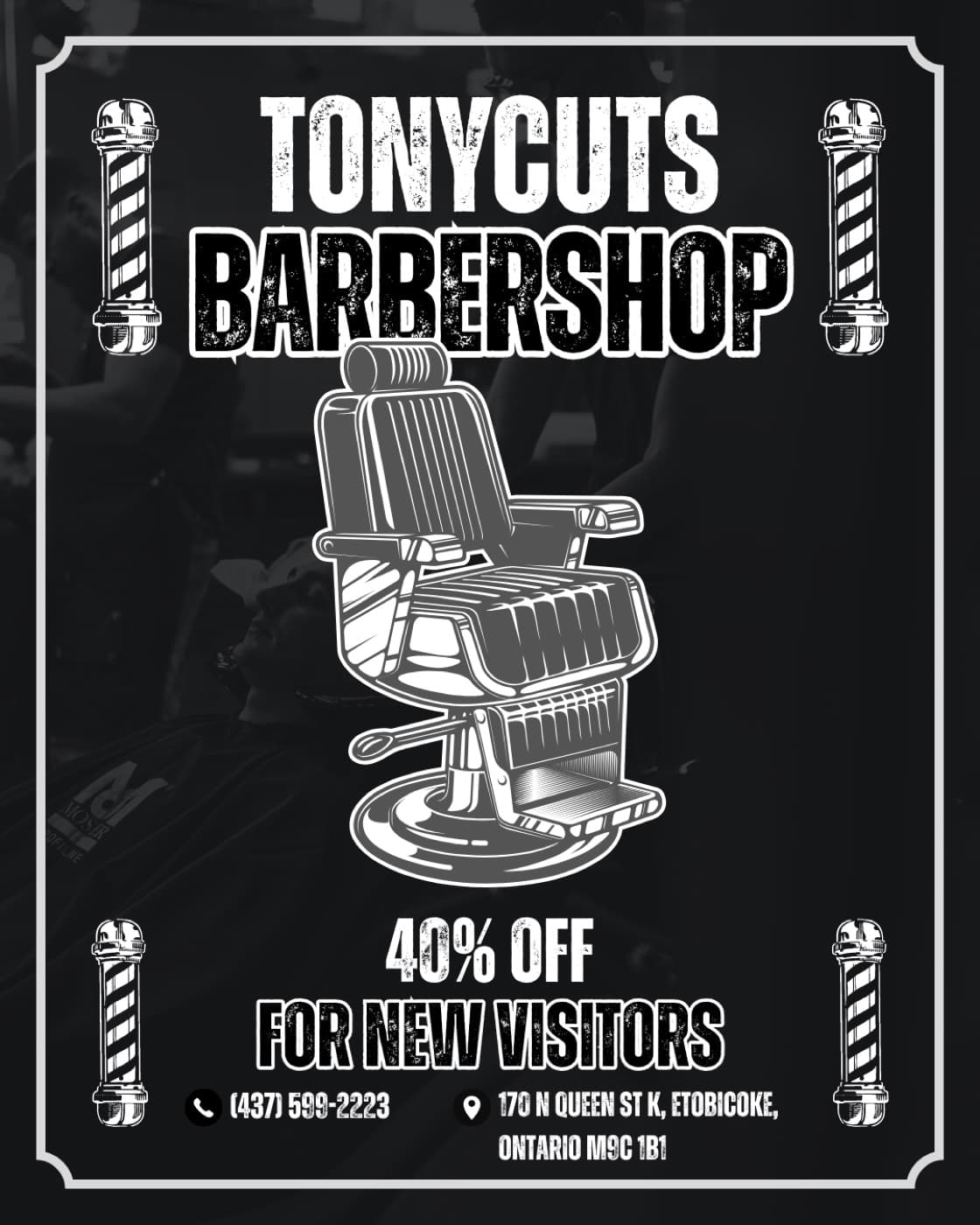 Barbershop storefront brand spotlight post